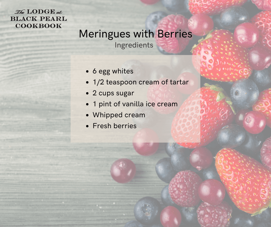 Meringues with Berries Ingredients